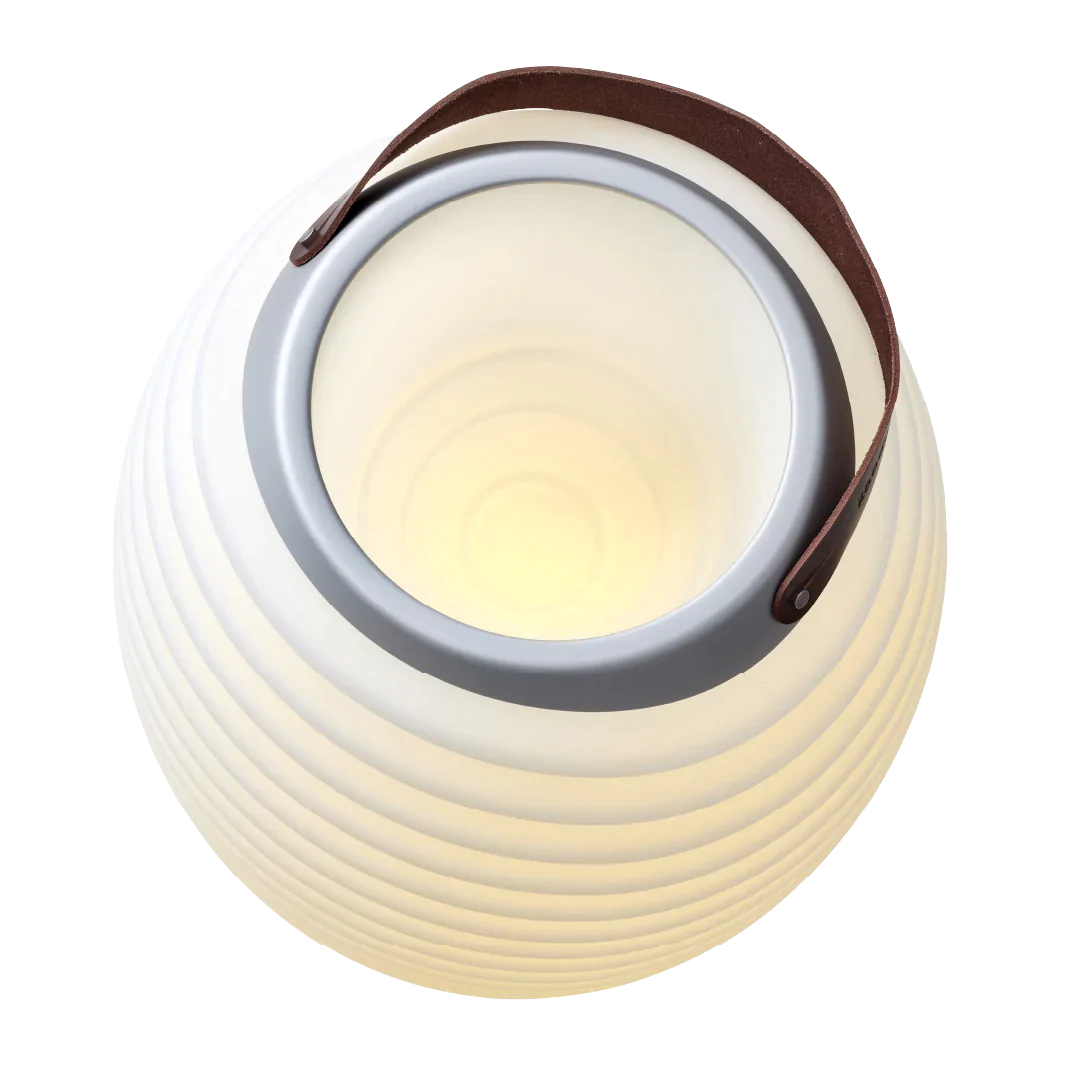 Lampe d'extérieur, seau et enceinte Synergy 65, blanc, LED, dim, 2700K,  H72cm - Kooduu - Luminaires Nedgis